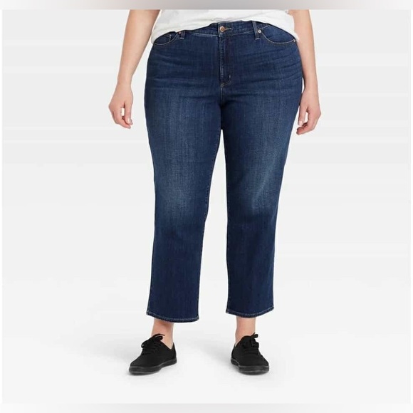 Universal Thread Denim - Universal Thread Women’s Plus Size High Rise Slim Straight Fit Jeans